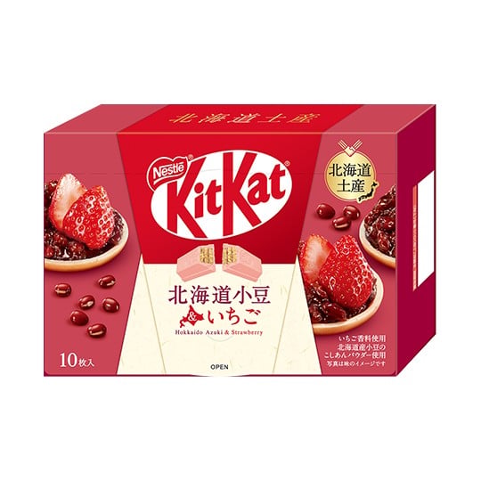 Kit Kat Mini Hokkaido Azuki Bean and Strawberry (6 Pack)